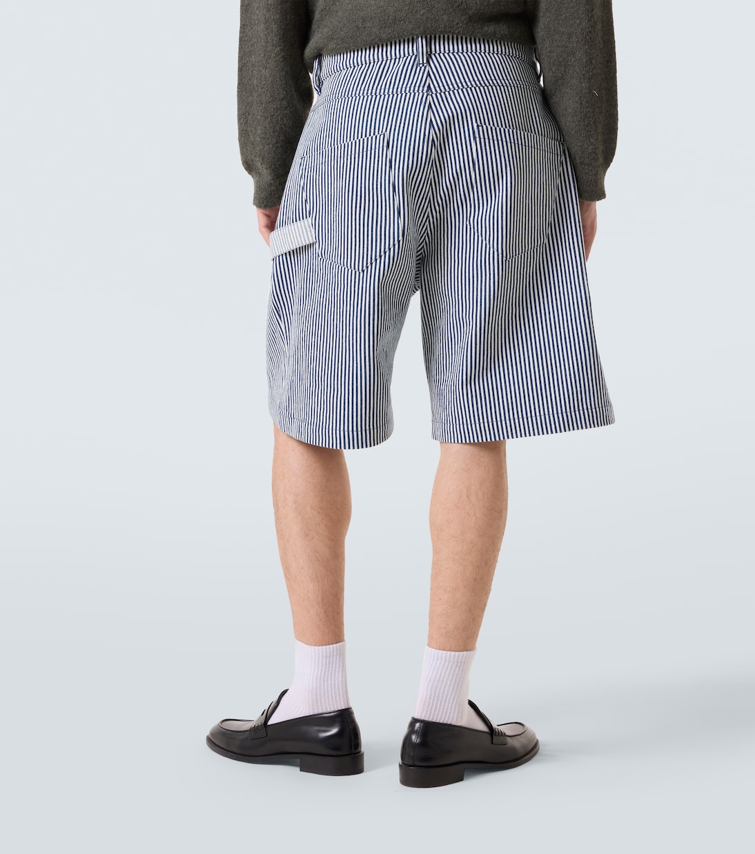 Striped cotton shorts | JW Anderson
