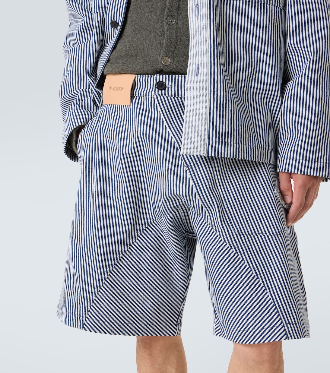 Striped cotton shorts | JW Anderson