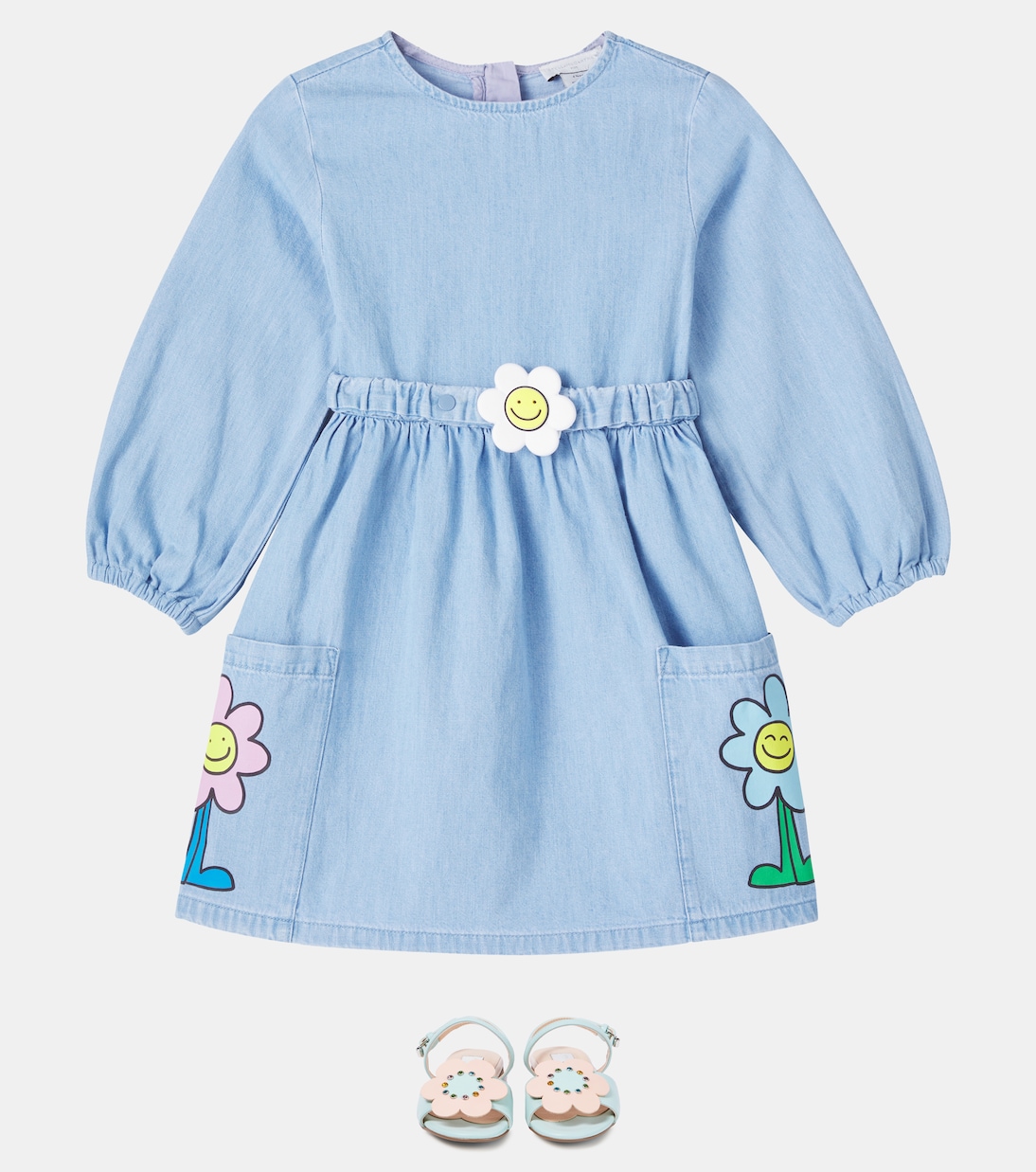 花卉钱布雷布连衣裙 | Stella McCartney Kids
