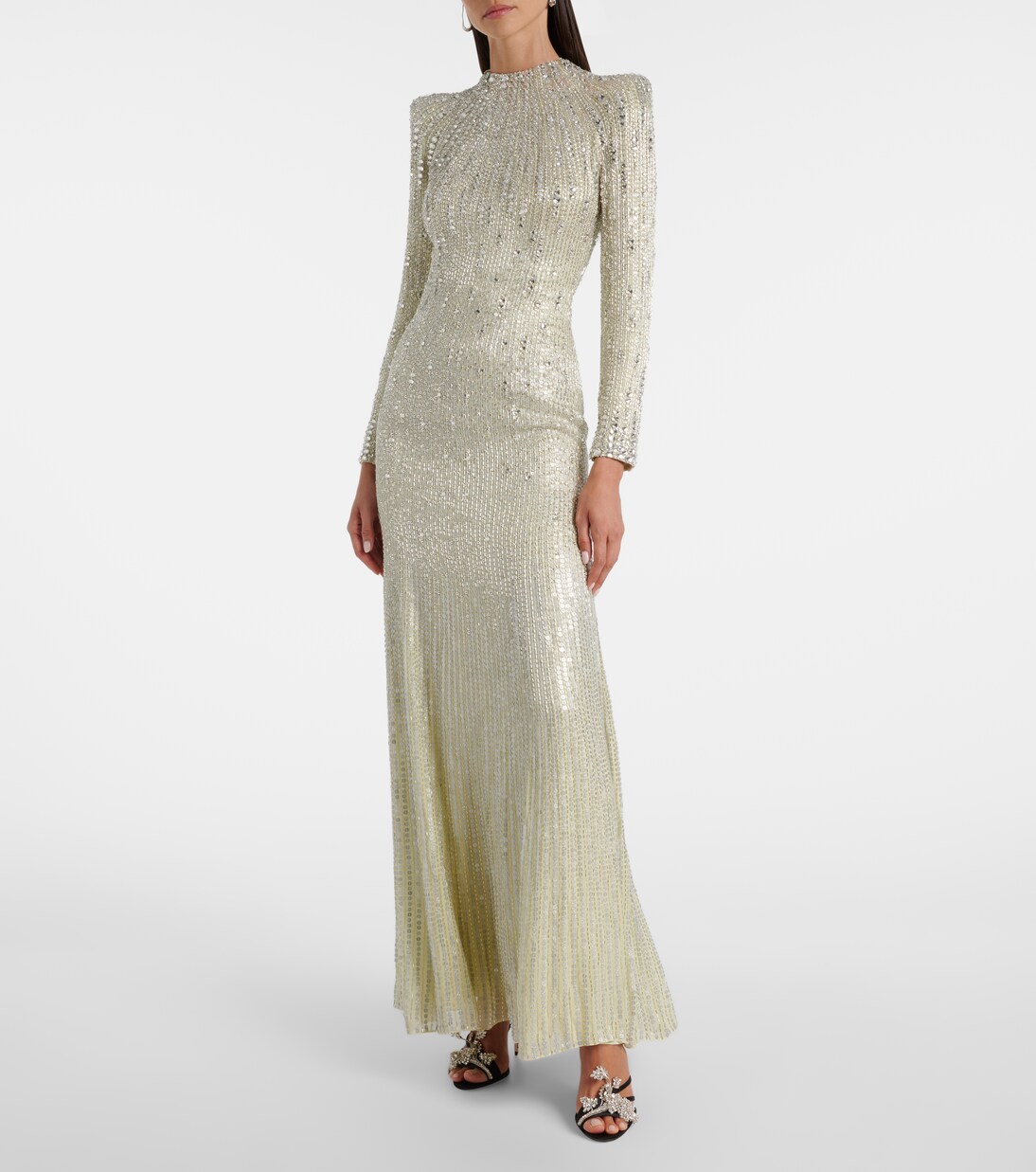 Robe longue Aurora à sequins | Jenny Packham