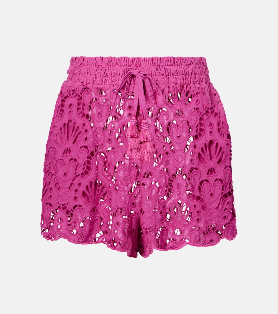 High-rise cotton lace shorts | Farm Rio