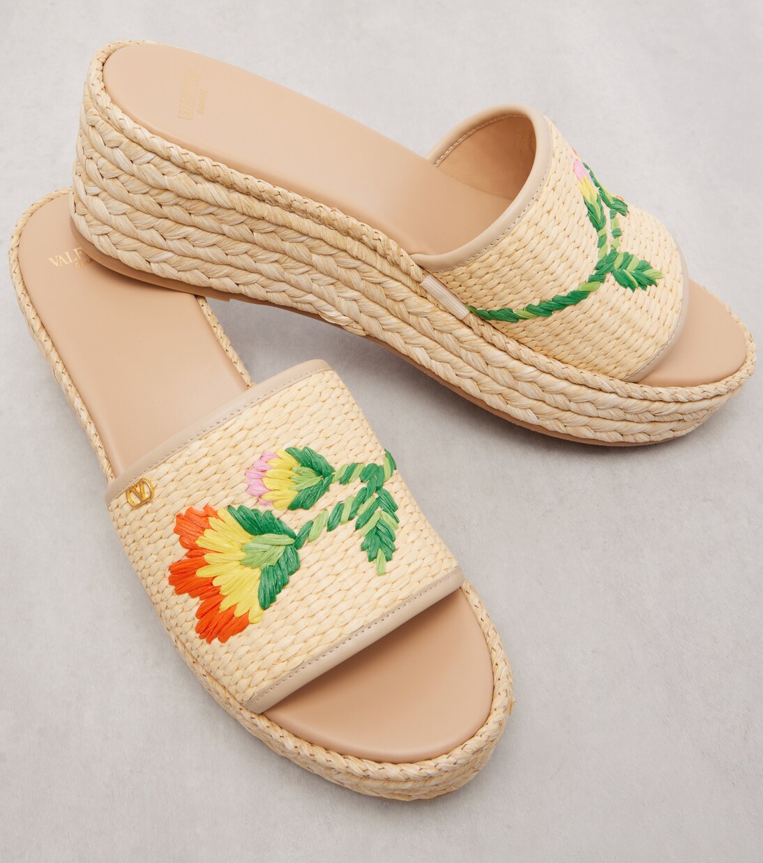 Bribri 65 raffia espadrille wedges | Valentino Garavani