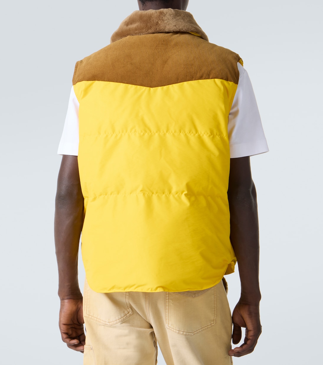 Brixton corduroy-trimmed puffer gilet | Wales Bonner