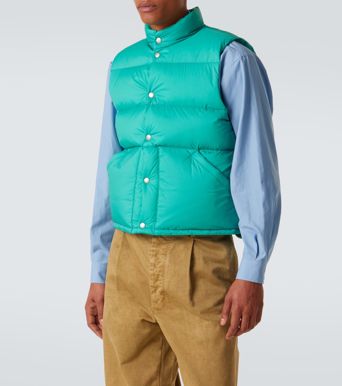 Quilted down vest | Auralee