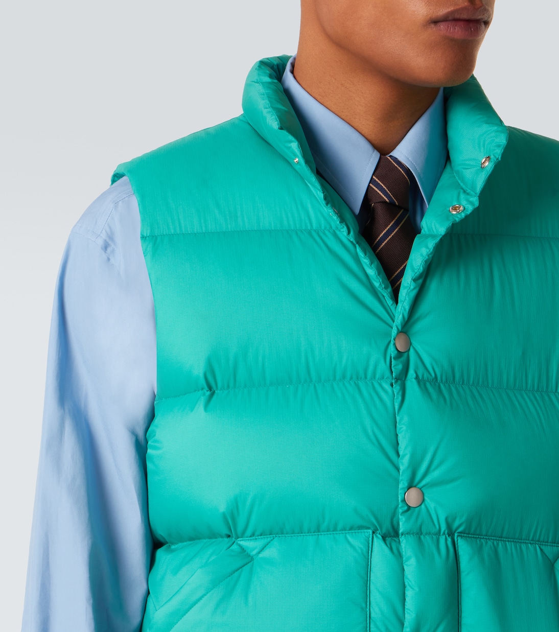 Quilted down vest | Auralee
