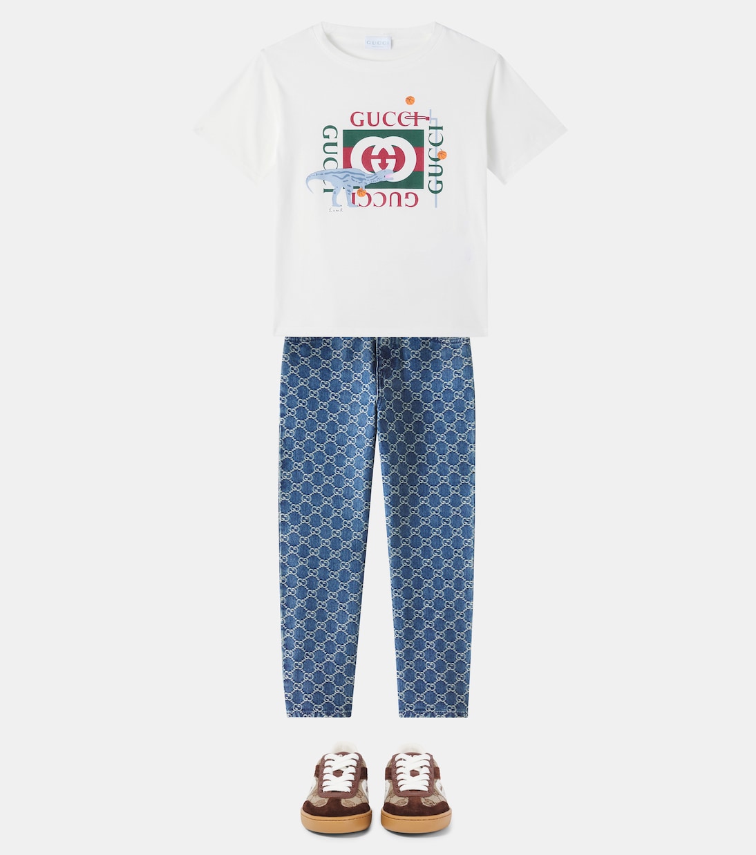 X Euan Roberts T-Shirt aus Baumwolle | Gucci Kids