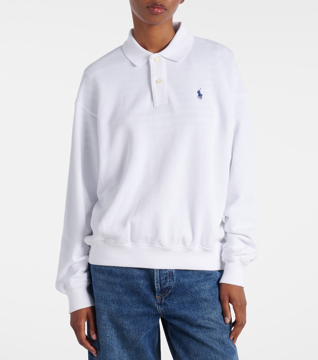 Cotton-blend polo sweater | Polo Ralph Lauren