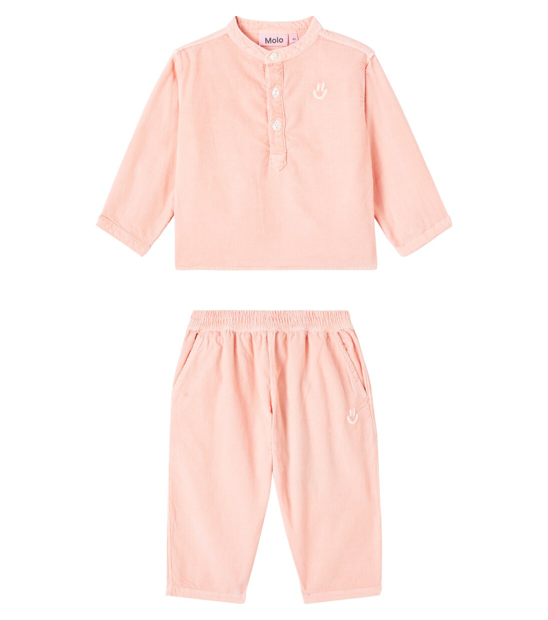Baby Enoz and Sois cotton shirt and pants set | Molo