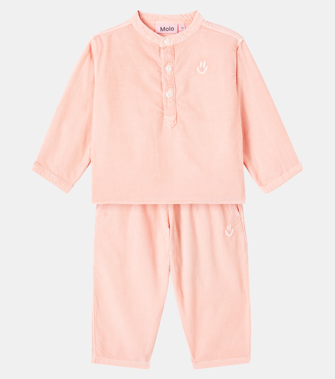 Baby Enoz and Sois cotton shirt and pants set | Molo