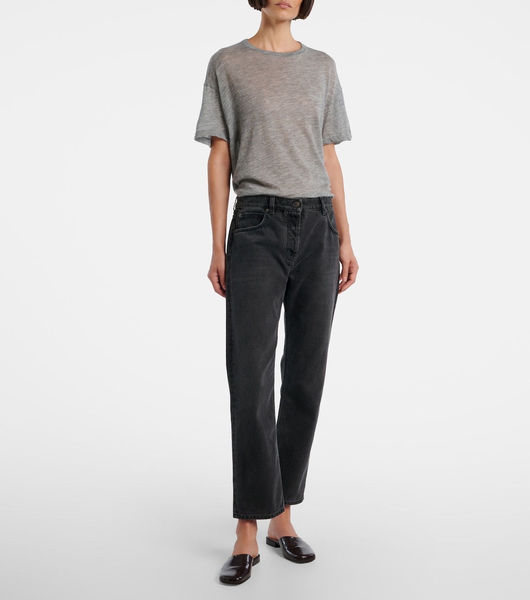 Mid-Rise Straight Jeans Riaco | The Row