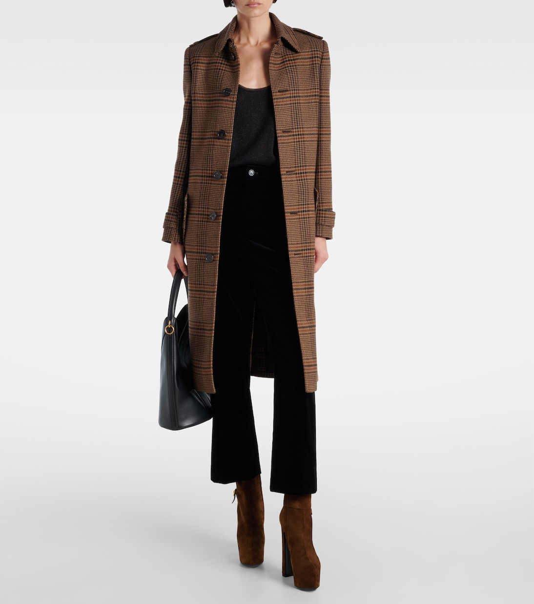 Nico 155 suede platform ankle boots | Saint Laurent