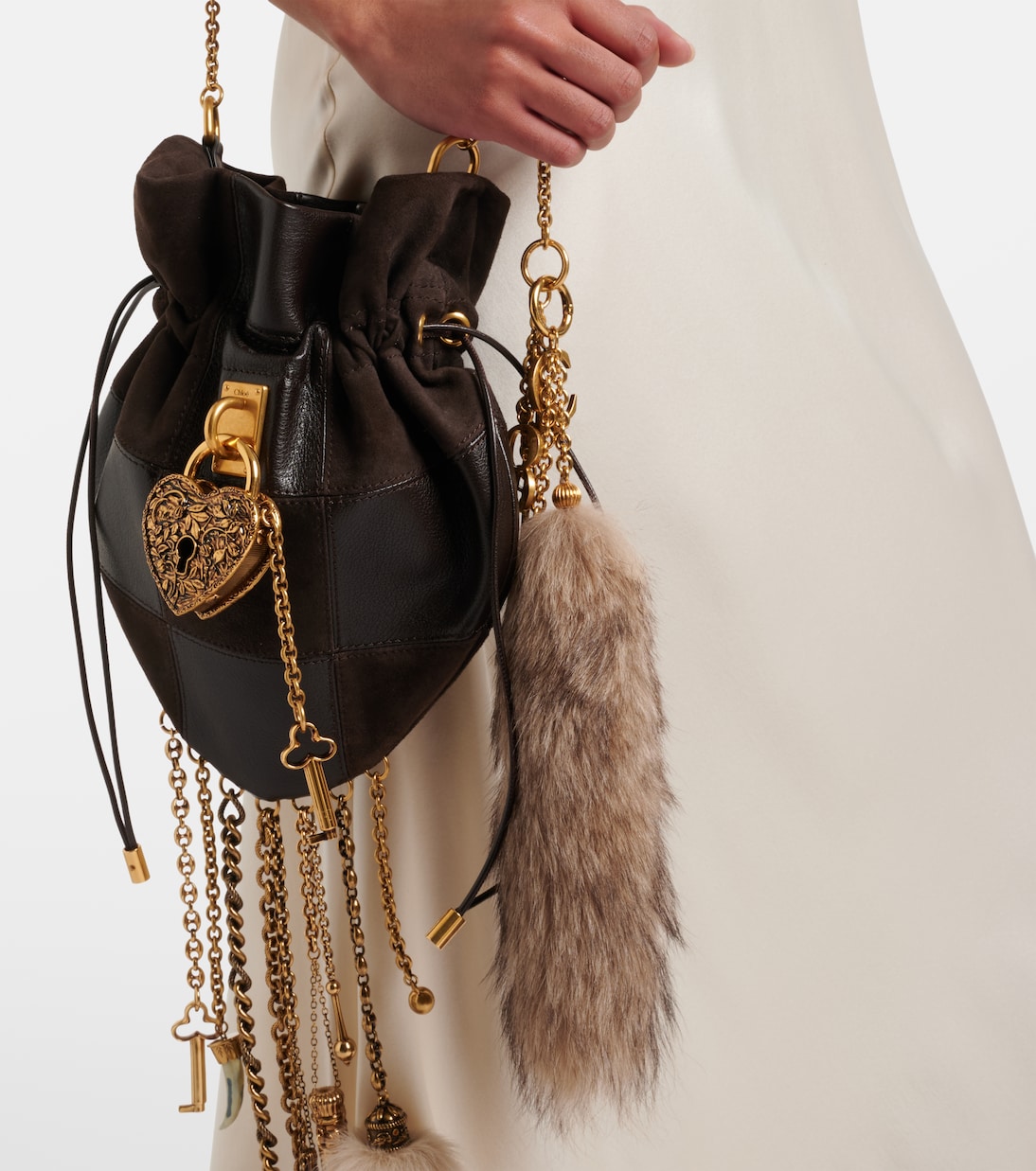 Taschenanhänger Treasure Tails aus Shearling | Chloé