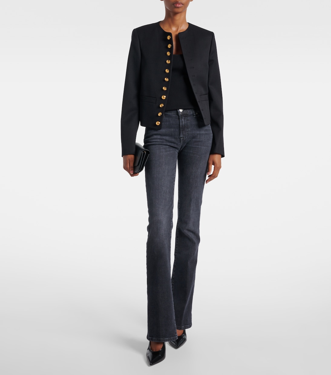 Mid-Rise Bootcut Flared Jeans | 7 For All Mankind