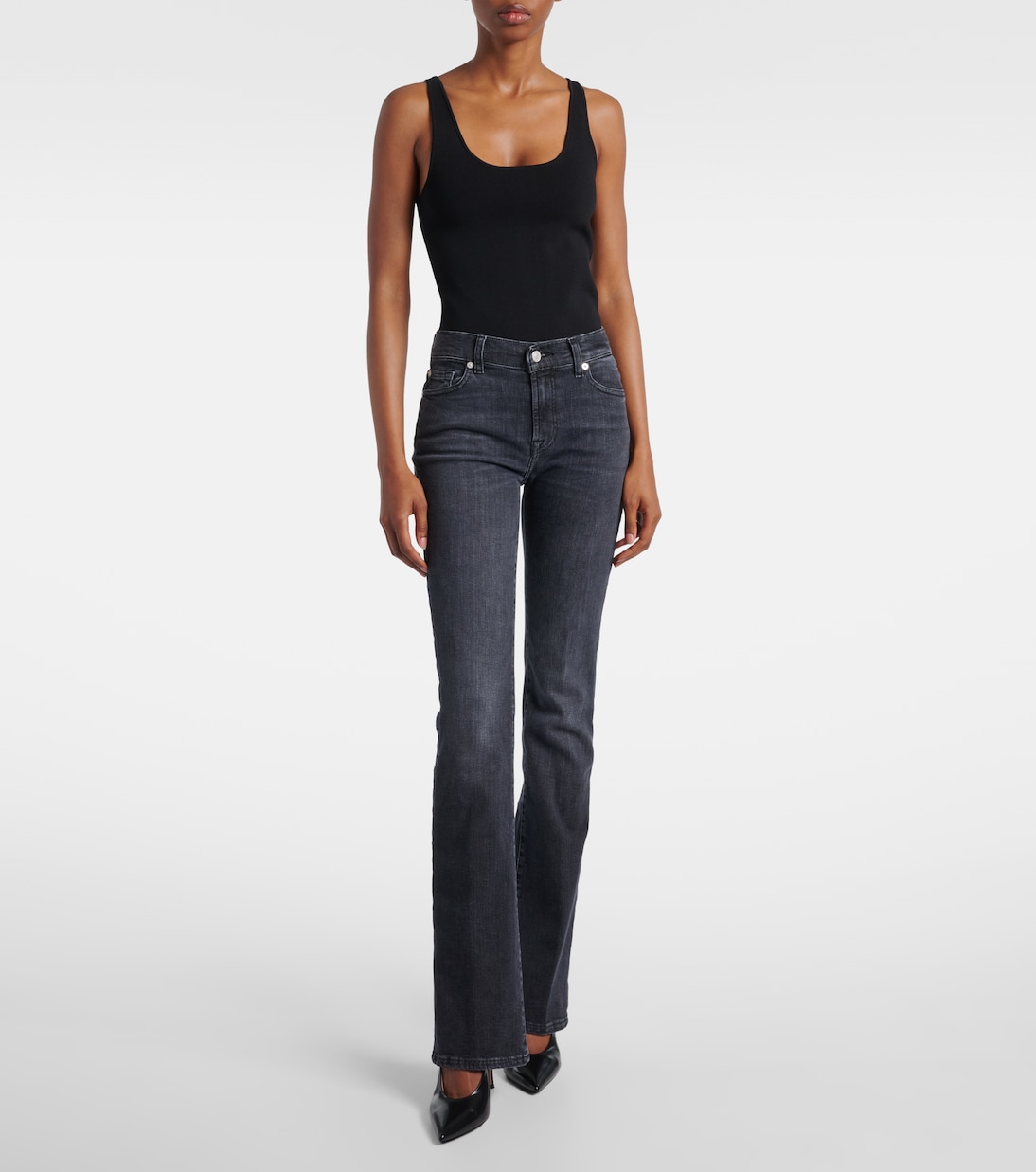 Mid-Rise Bootcut Flared Jeans | 7 For All Mankind