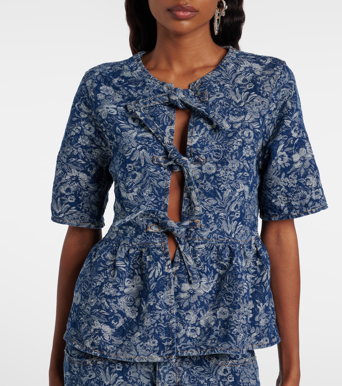 Top Tapestry aus Baumwolle | Ganni