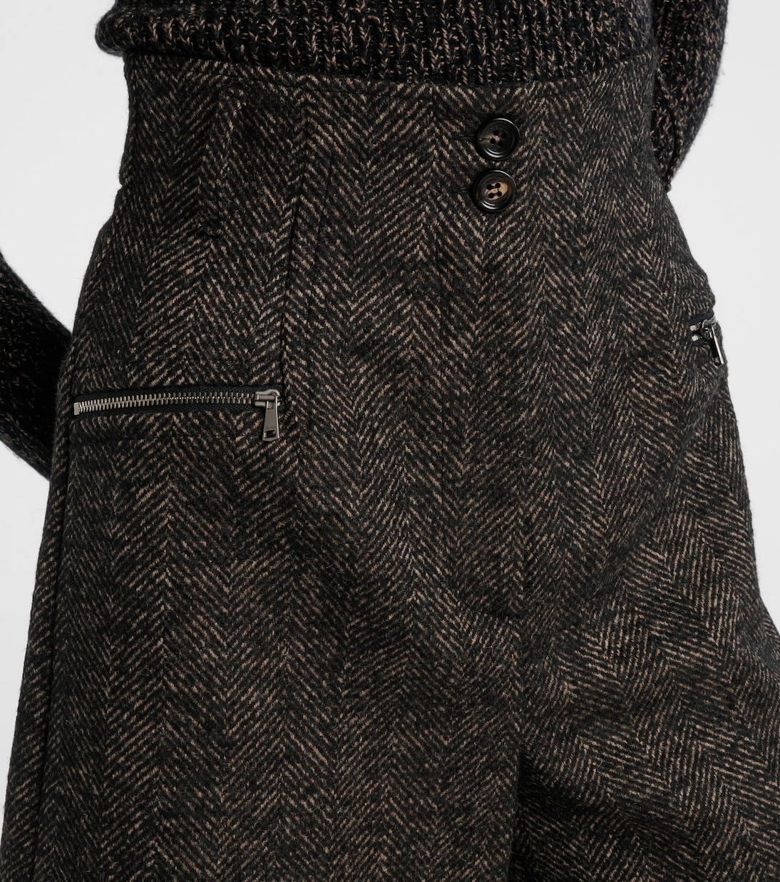 Herringbone wool-blend shorts | Max Mara