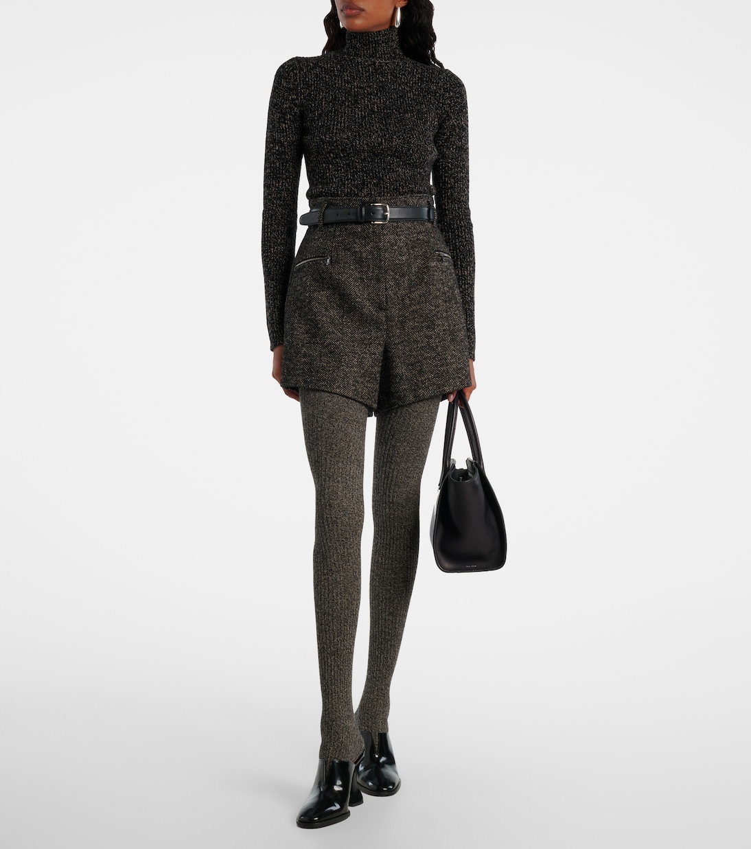 Herringbone wool-blend shorts | Max Mara