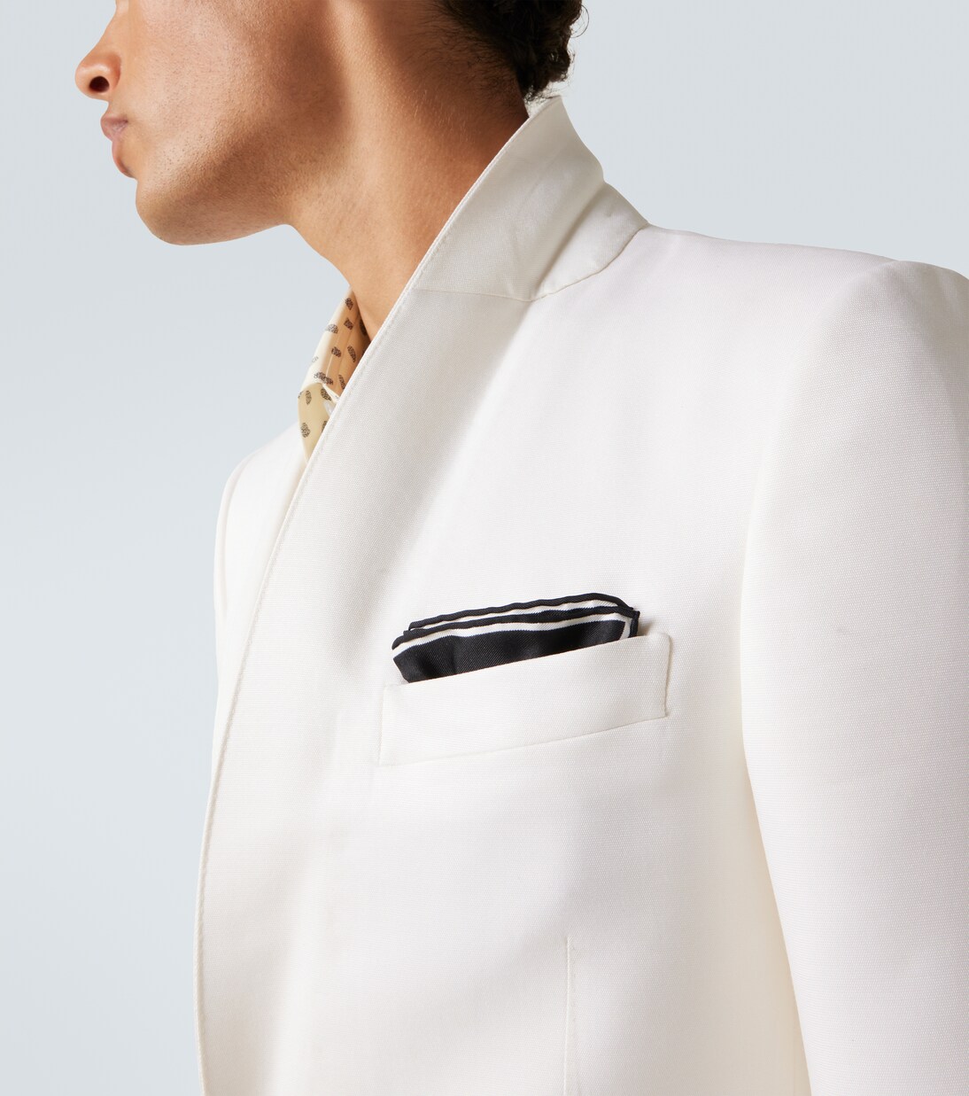 Pañuelo de bolsillo de sarga de seda estampado | Tom Ford