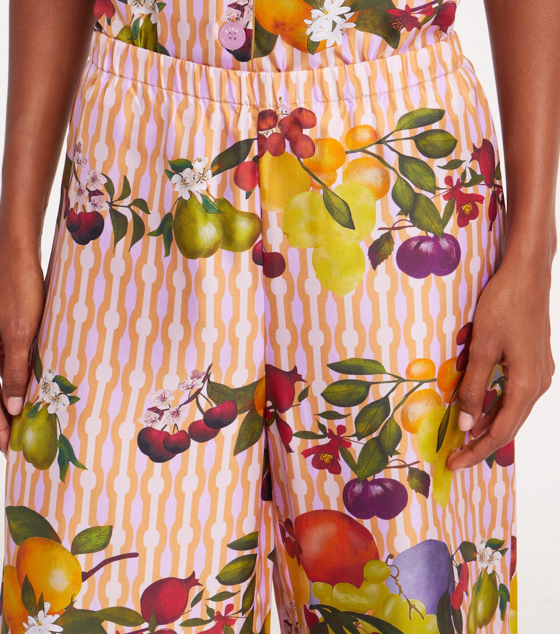 Hose Cannelle aus Seiden-Twill | Eres