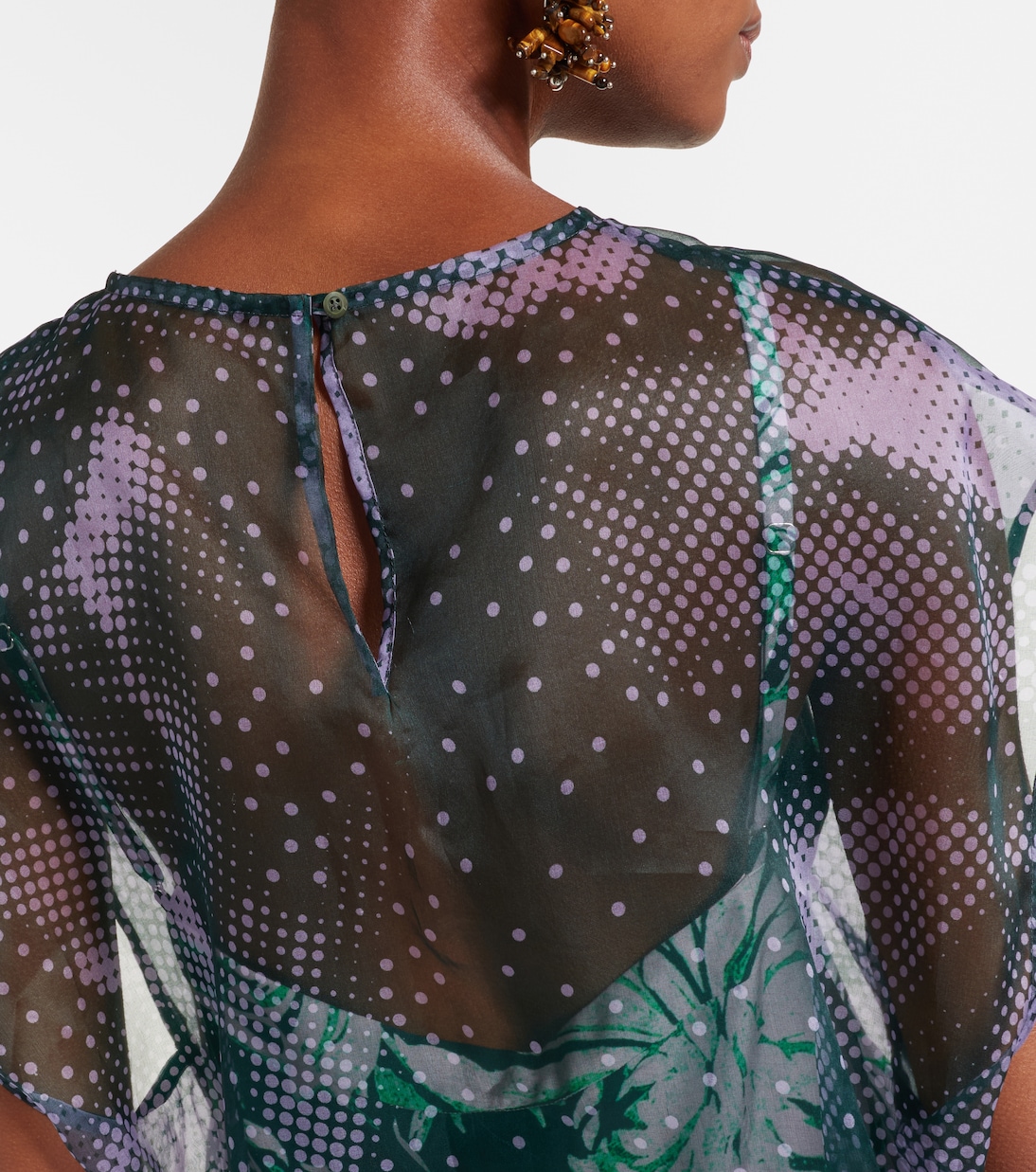 Top imprimé en soie | Dries Van Noten