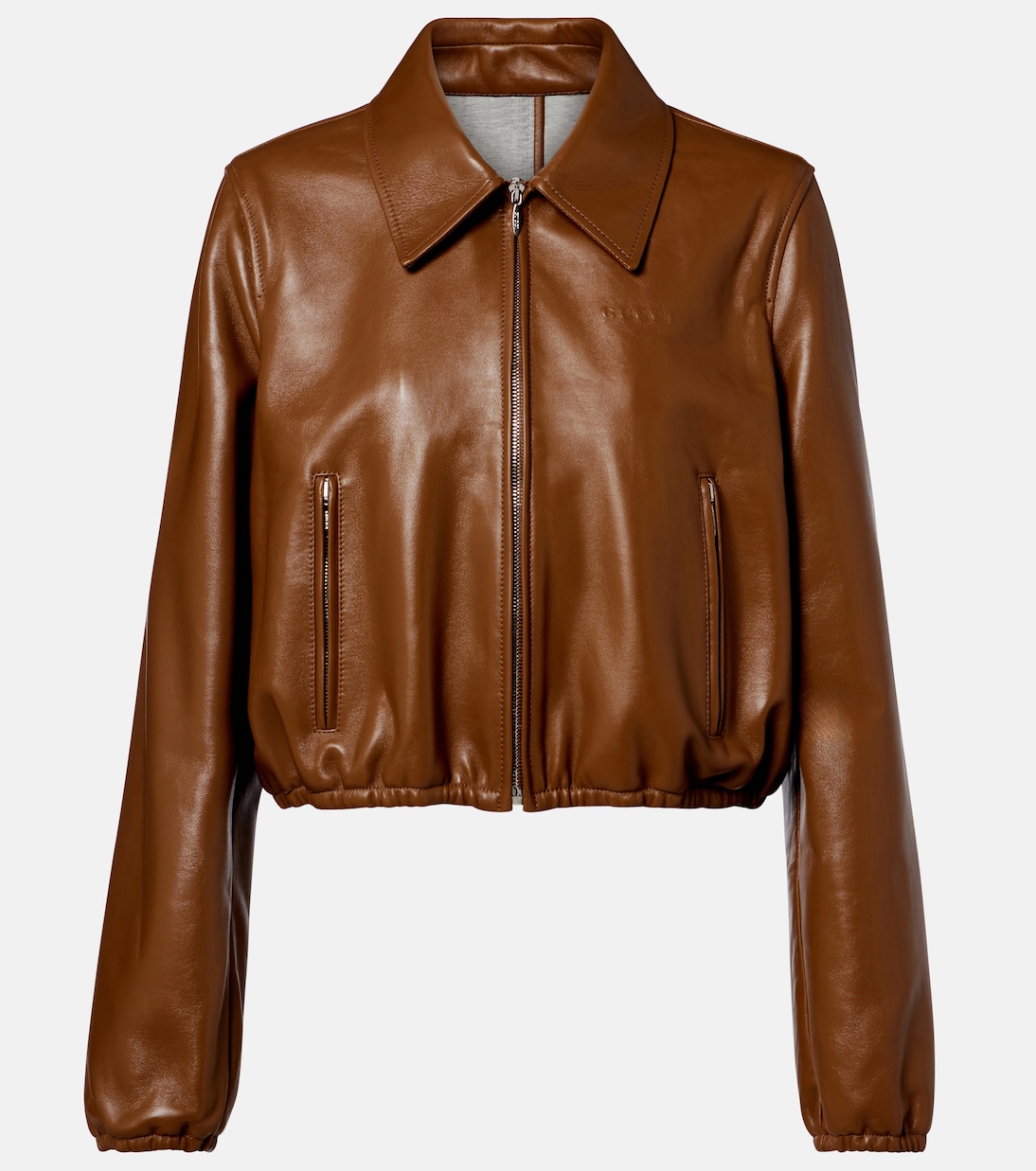 Leather bomber jacket | Gucci