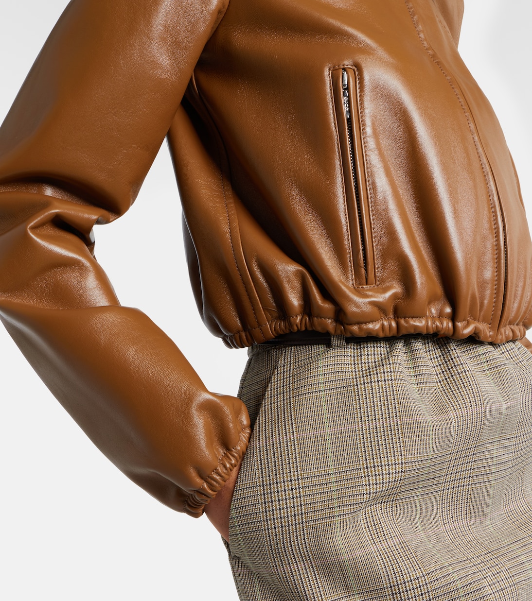 Leather bomber jacket | Gucci