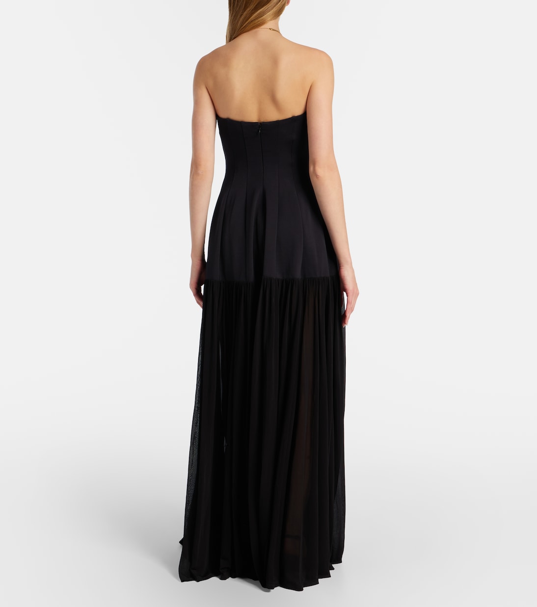 Strapless tulle maxi dress | Simkhai