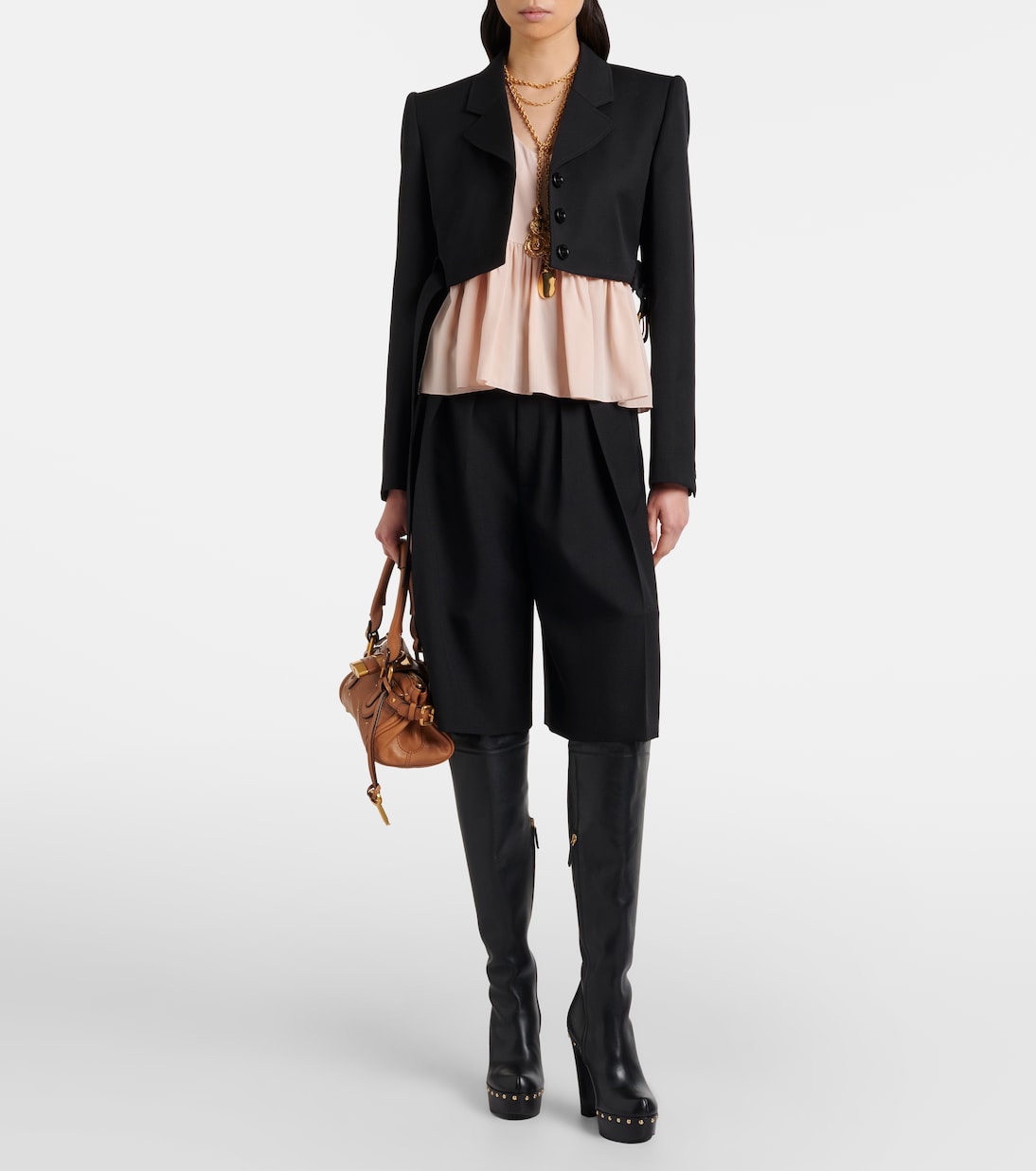 Cropped-Blazer aus Schurwolle | Chloé