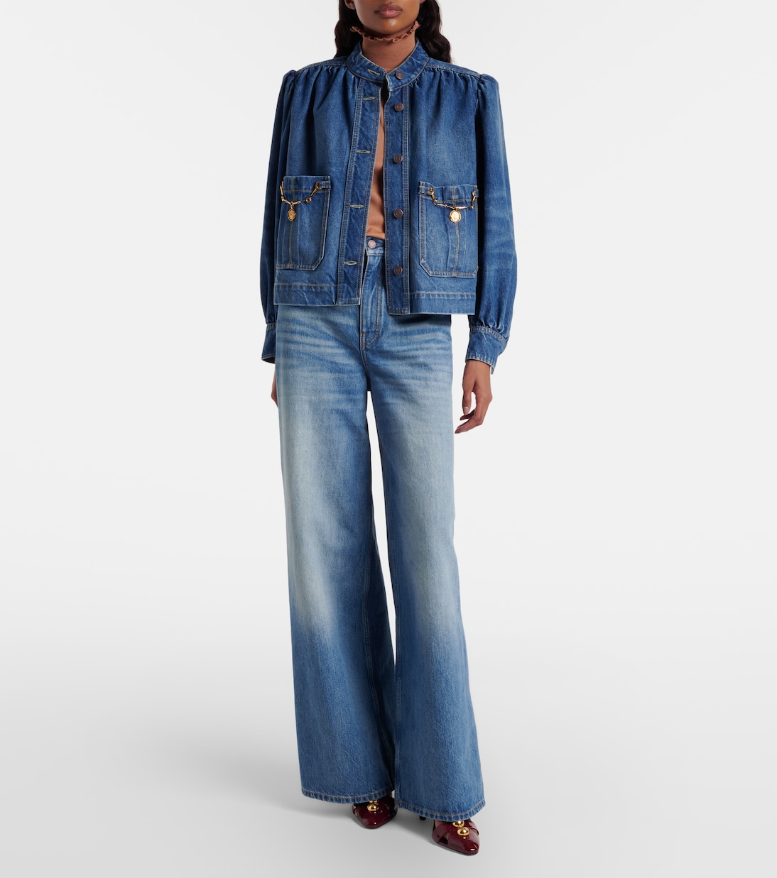 Ruffled wool turtleneck sweater | Chloé