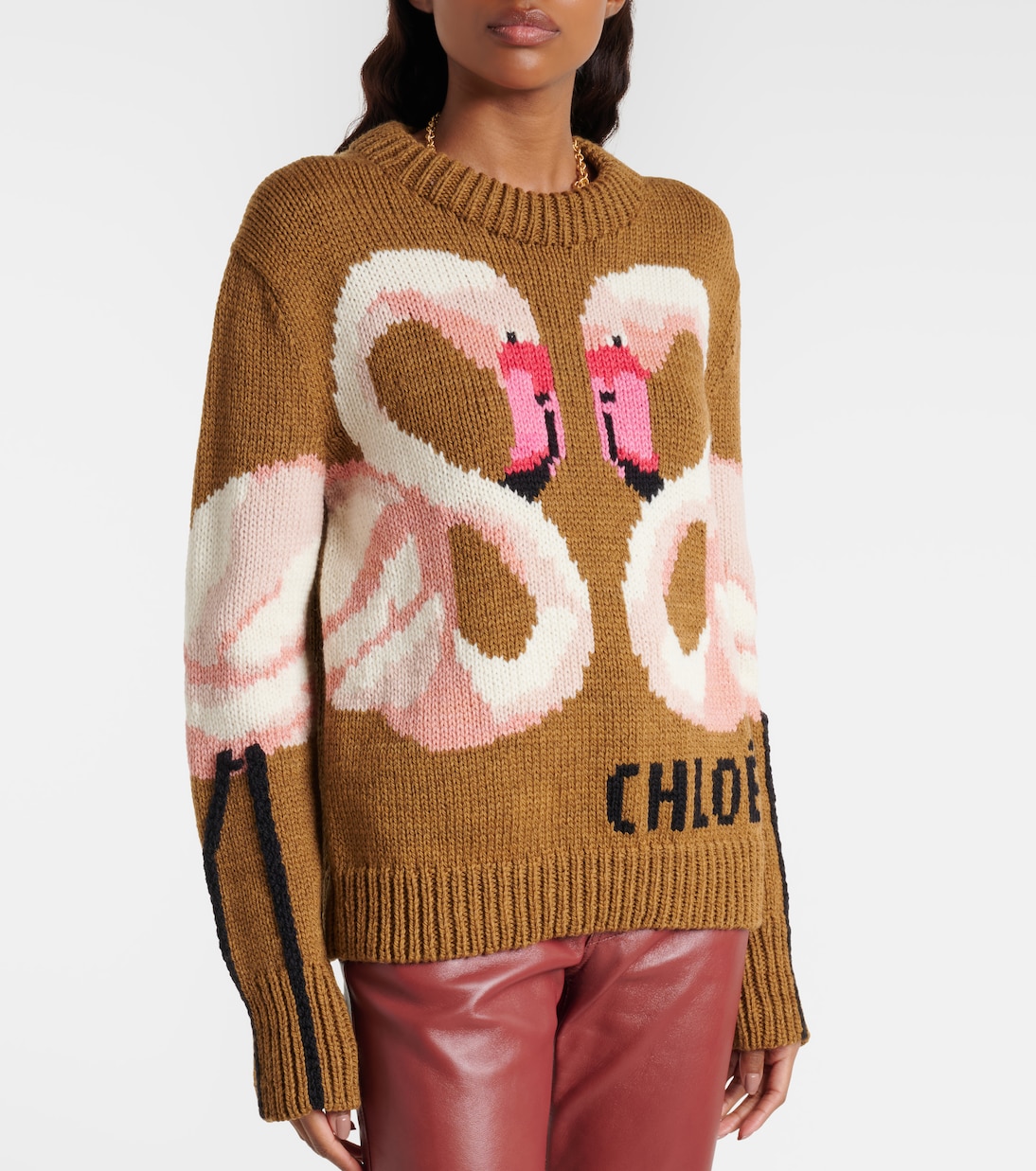 Wool jacquard sweater | Chloé