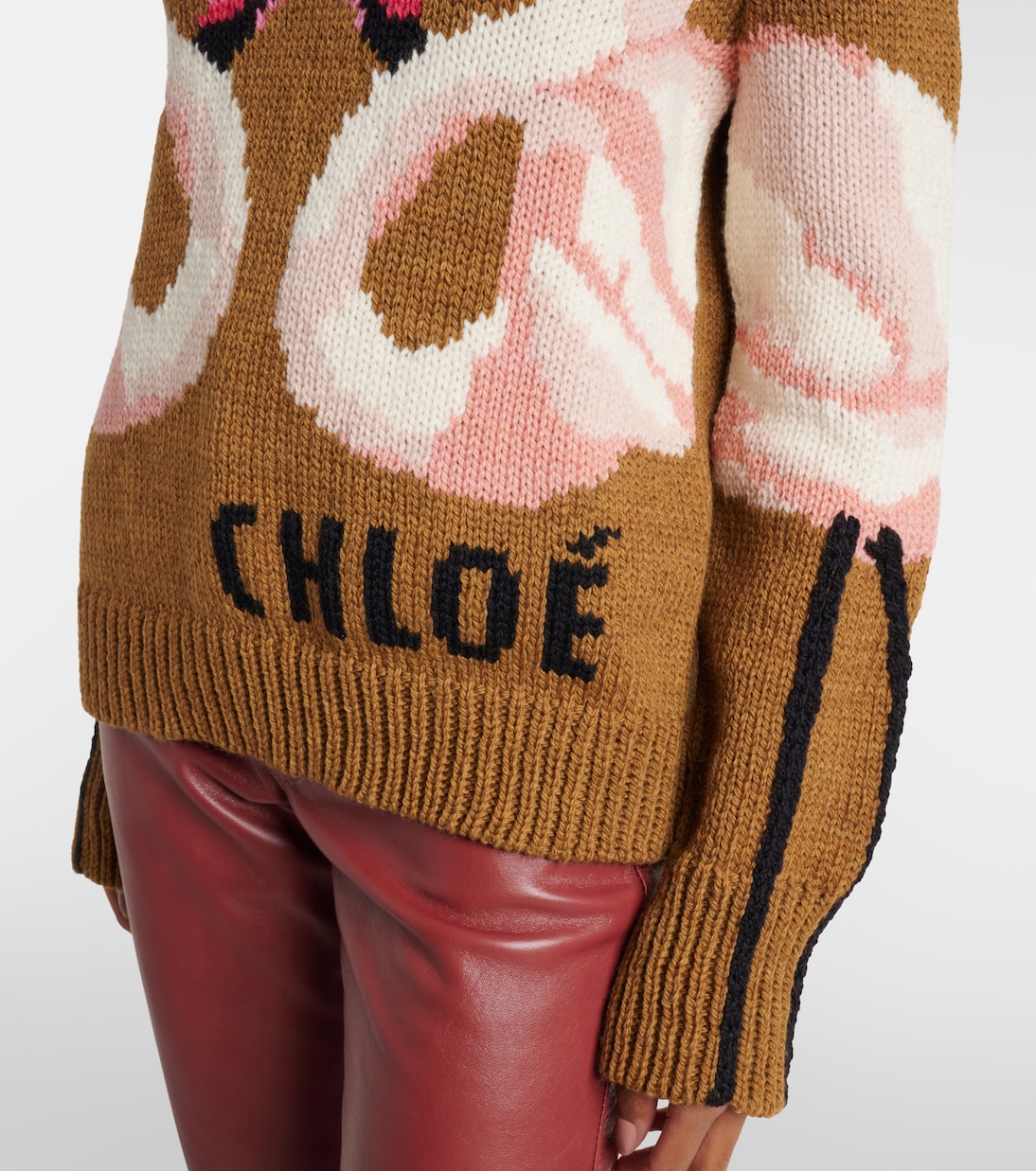 Wool jacquard sweater | Chloé