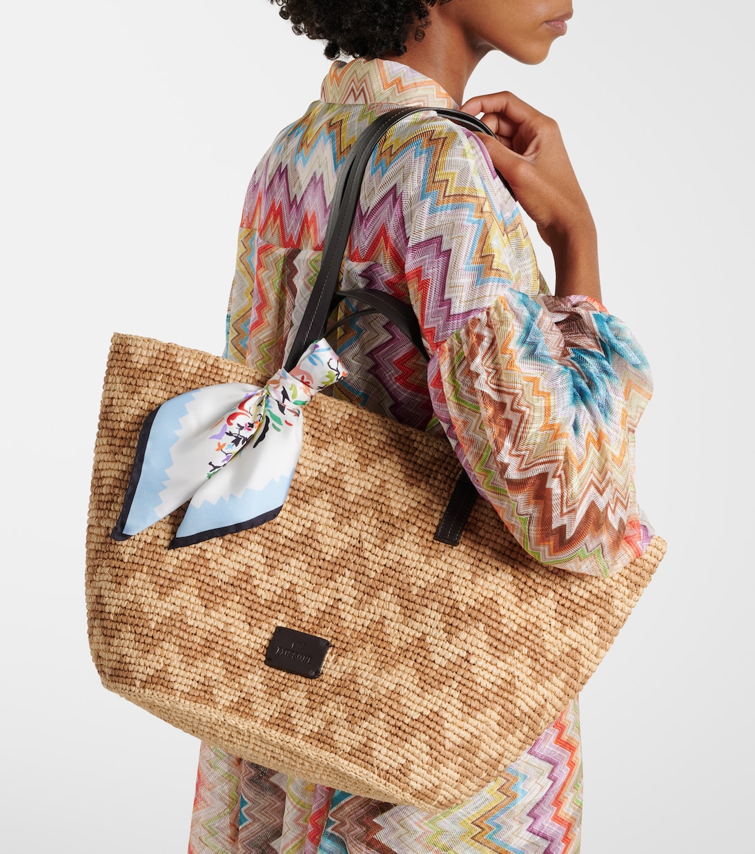 Tote Bag Zig Zag Large aus Raffiabast | Missoni