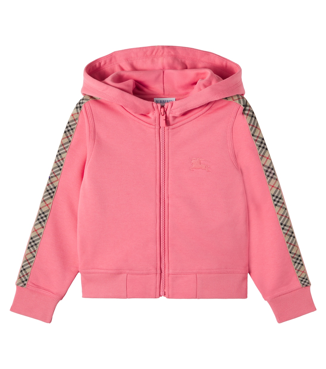 Burberry Check EKD cotton zip-up hoodie | Burberry Kids