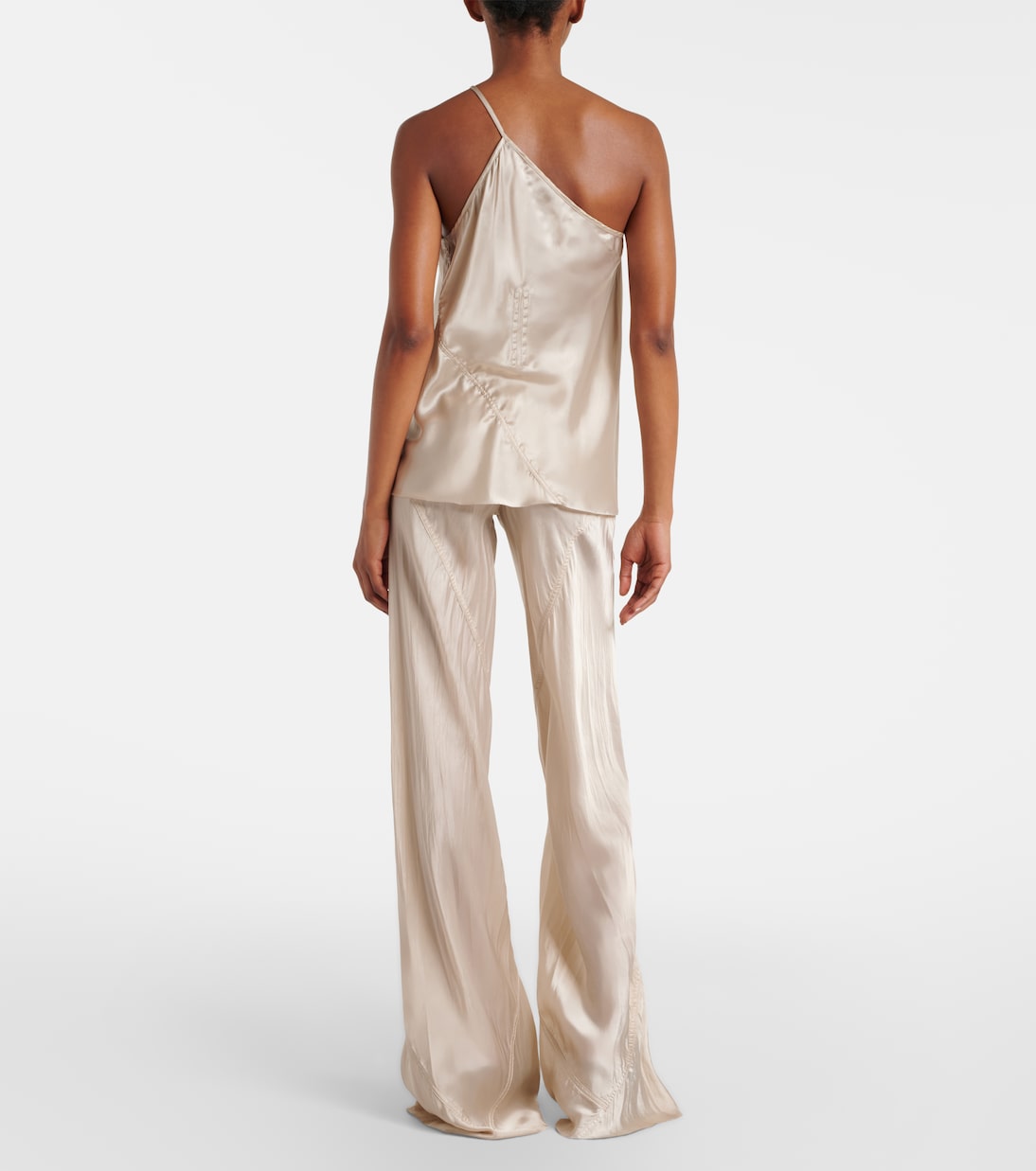 缎布喇叭裤 | Rick Owens