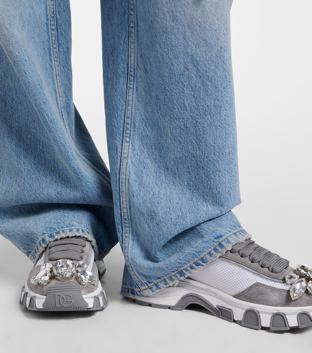 DG Country Road suede-trimmed sneakers | Dolce&Gabbana