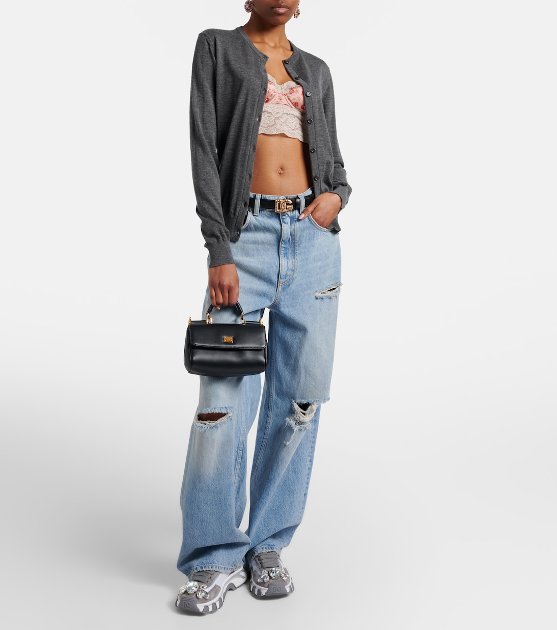 DG Country Road suede-trimmed sneakers | Dolce&Gabbana