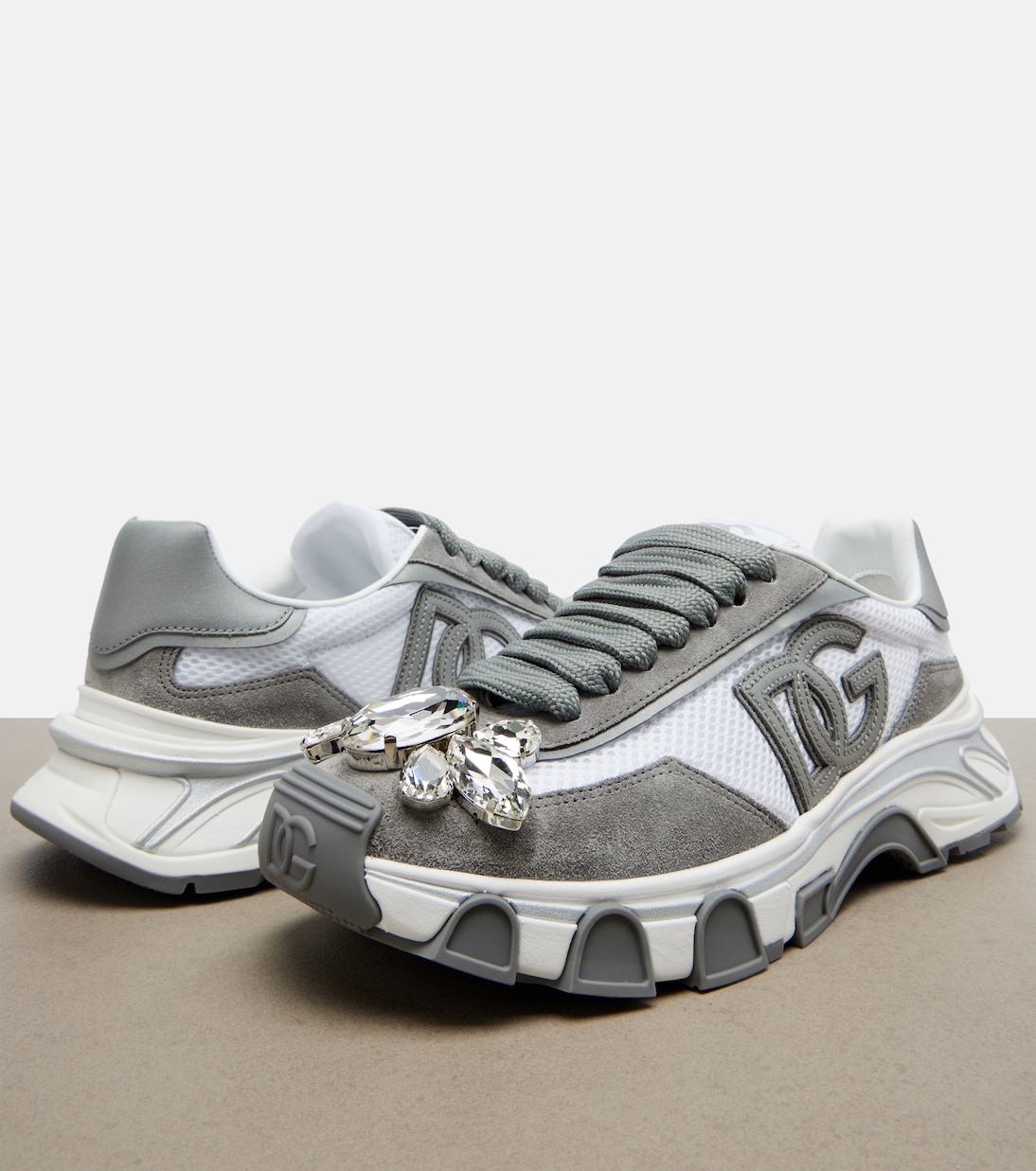 DG Country Road suede-trimmed sneakers | Dolce&Gabbana