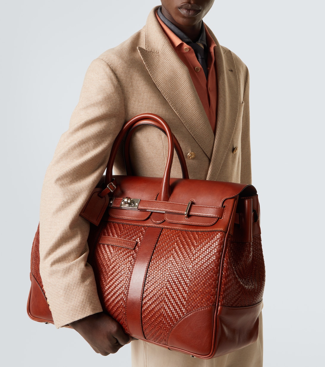 Country leather tote bag | Brunello Cucinelli