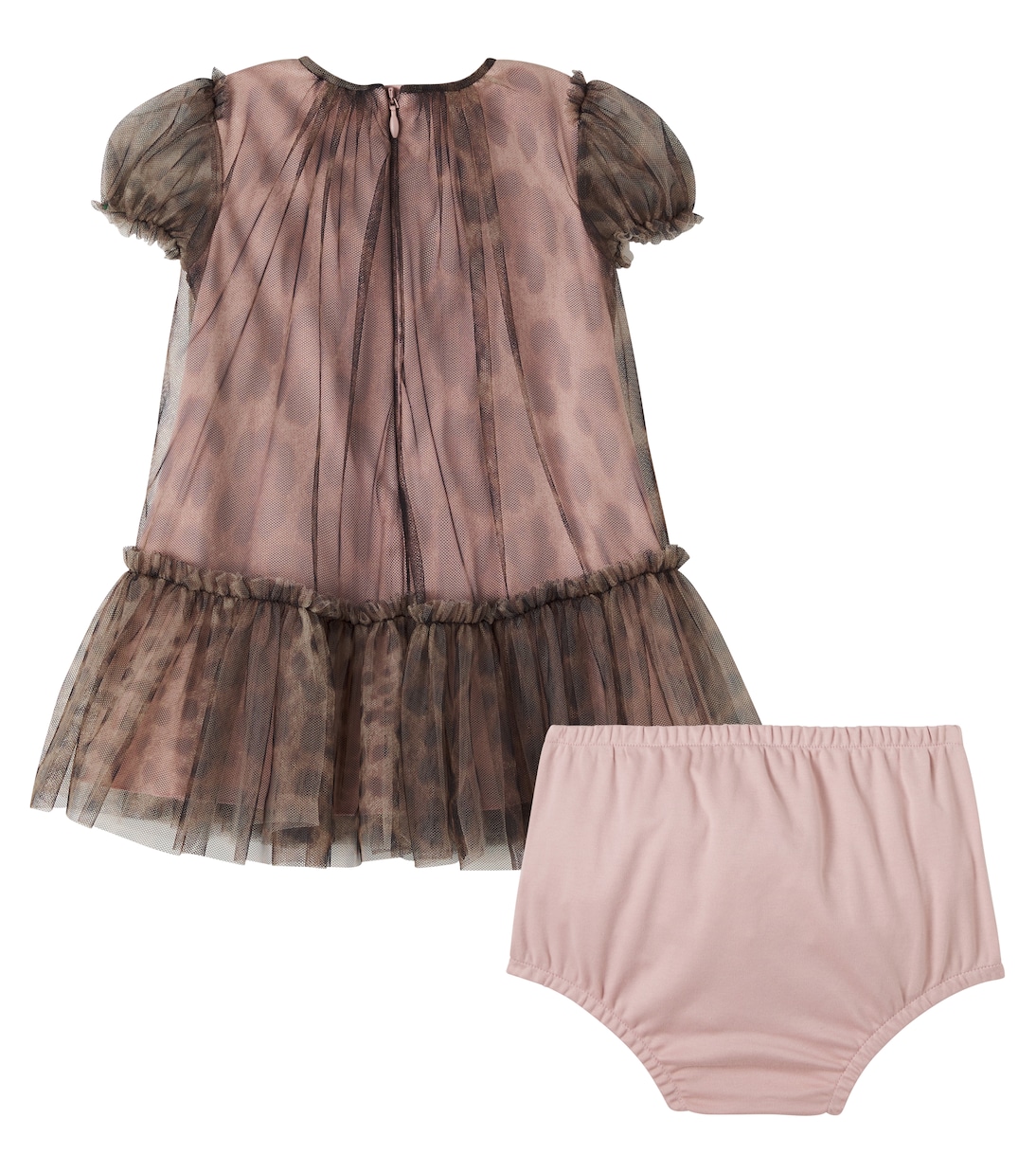 Baby leopard-print tulle dress | Dolce&Gabbana Kids