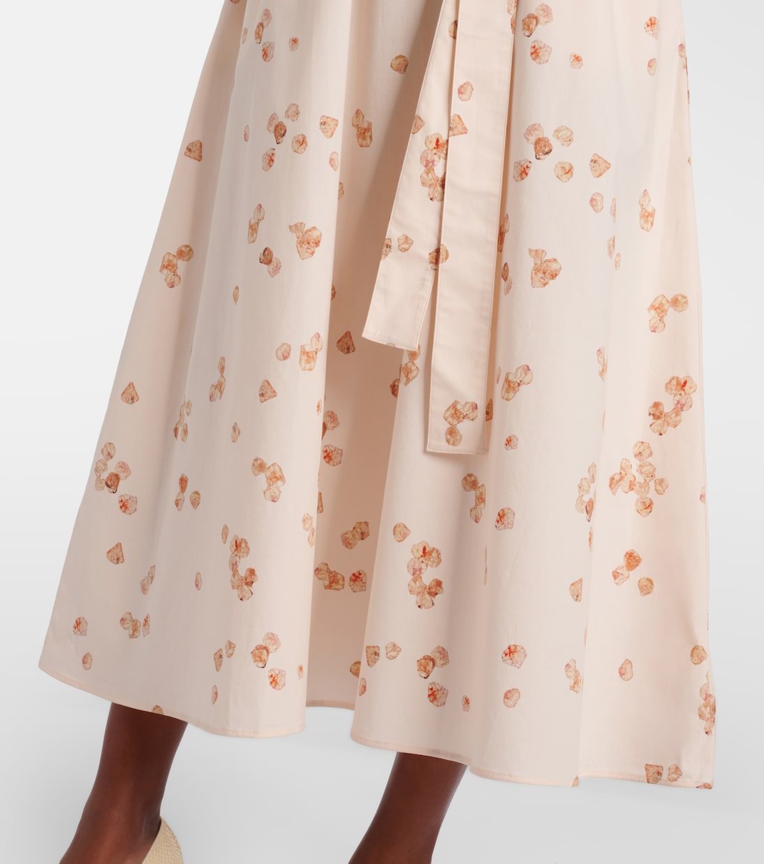 Paulina floral belted cotton-blend midi dress | Altuzarra