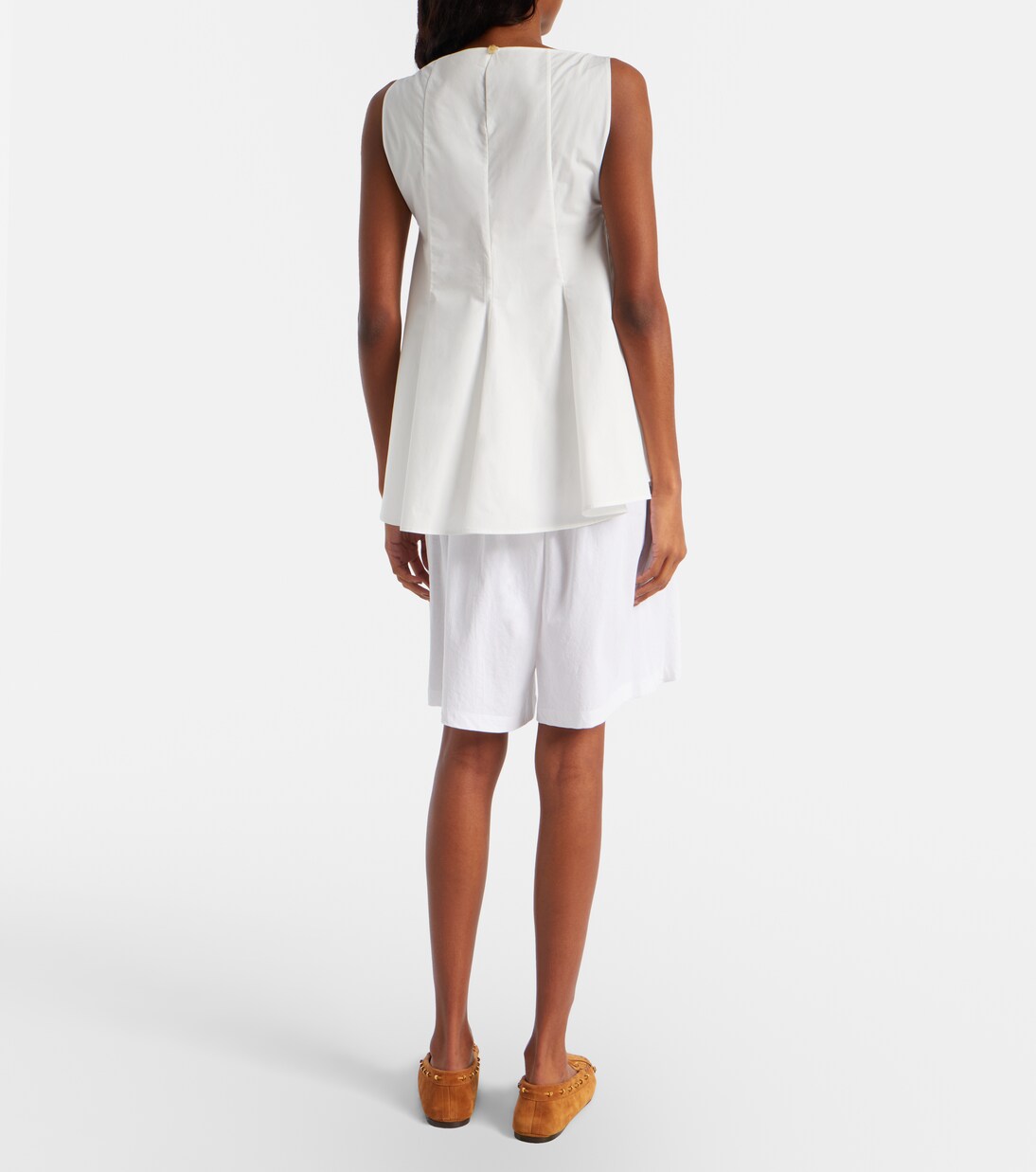 Poppy cotton Bermuda shorts | Khaite