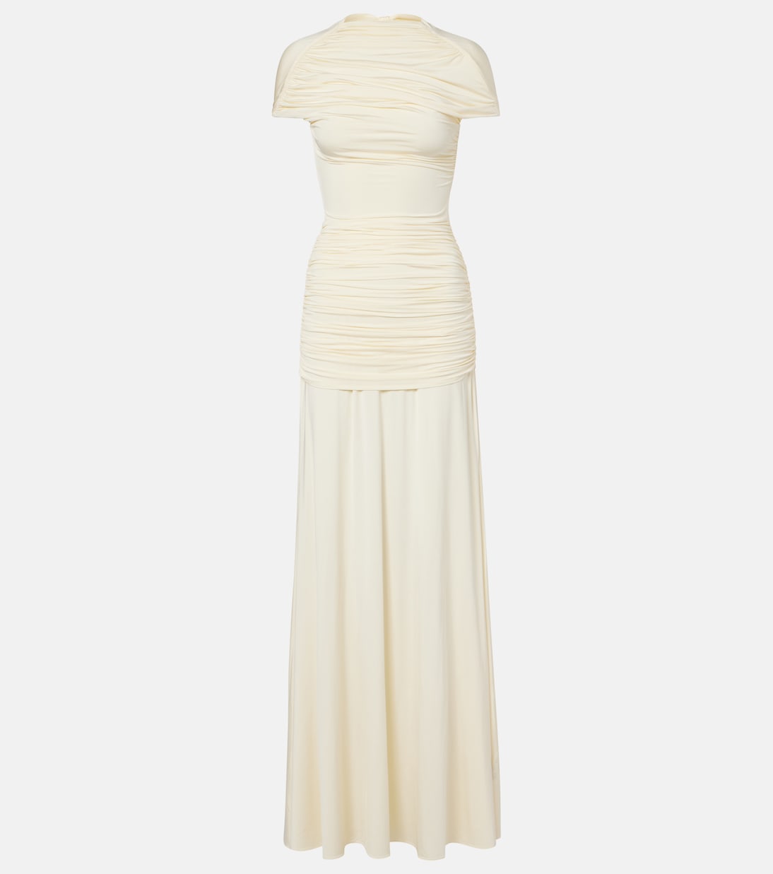 Draped jersey gown | Self-Portrait