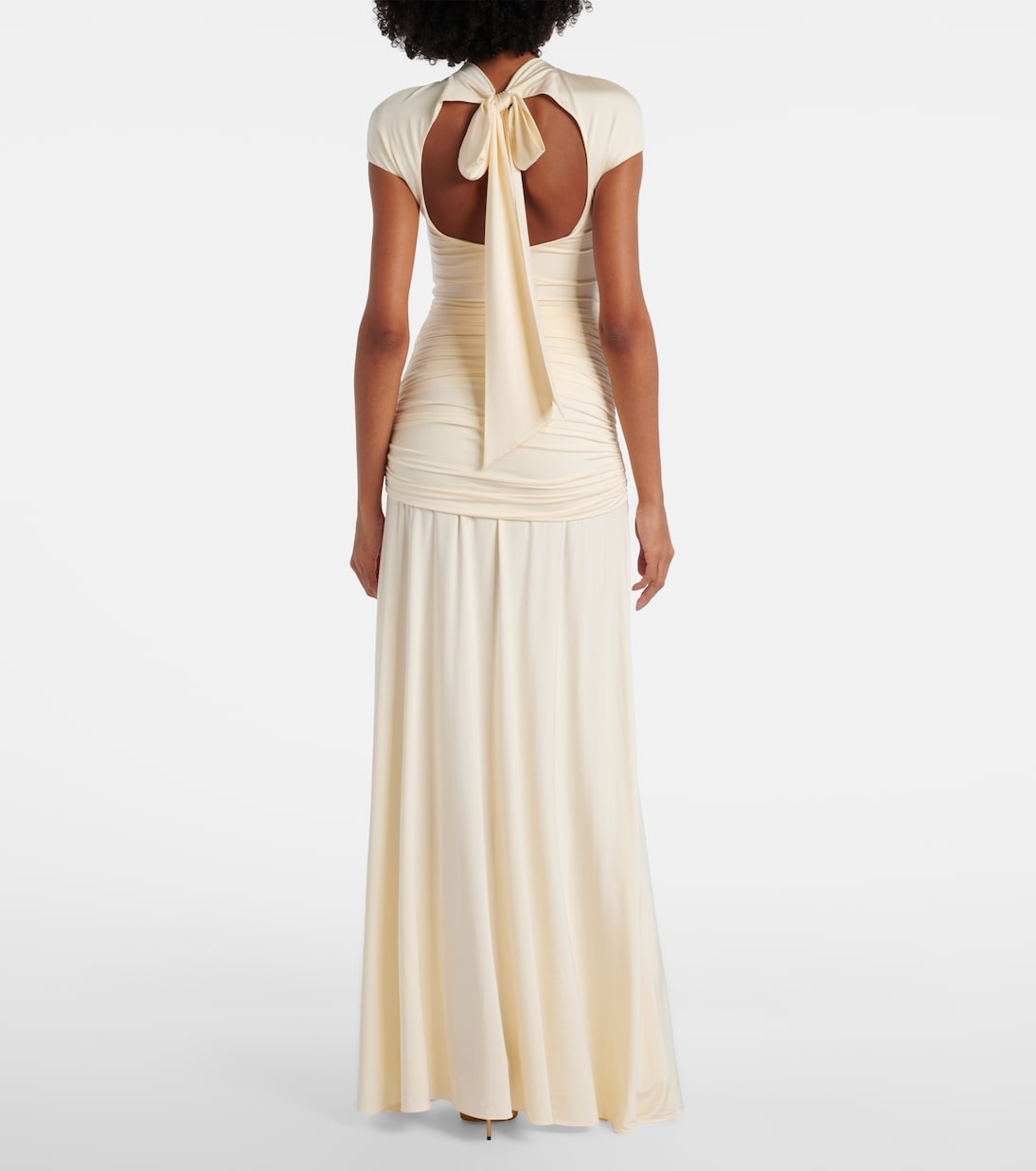 Draped jersey gown | Self-Portrait