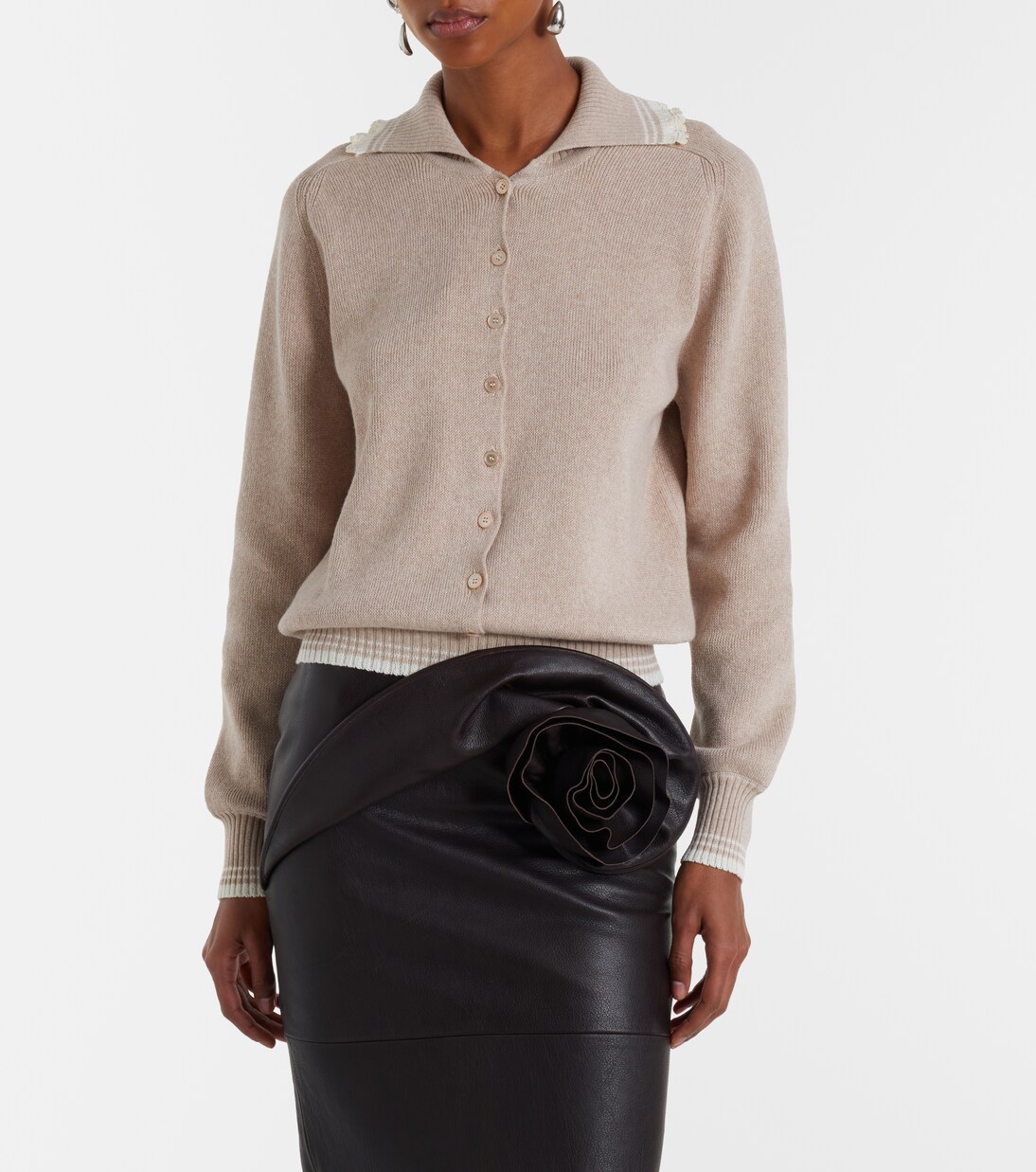 Cotton and cashmere cardigan | Magda Butrym