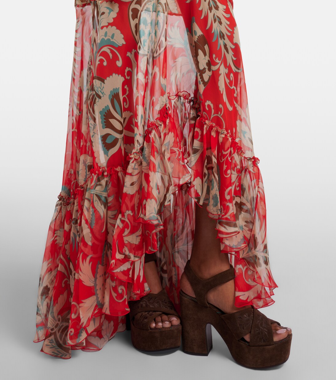 Printed off-shoulder gown | Etro