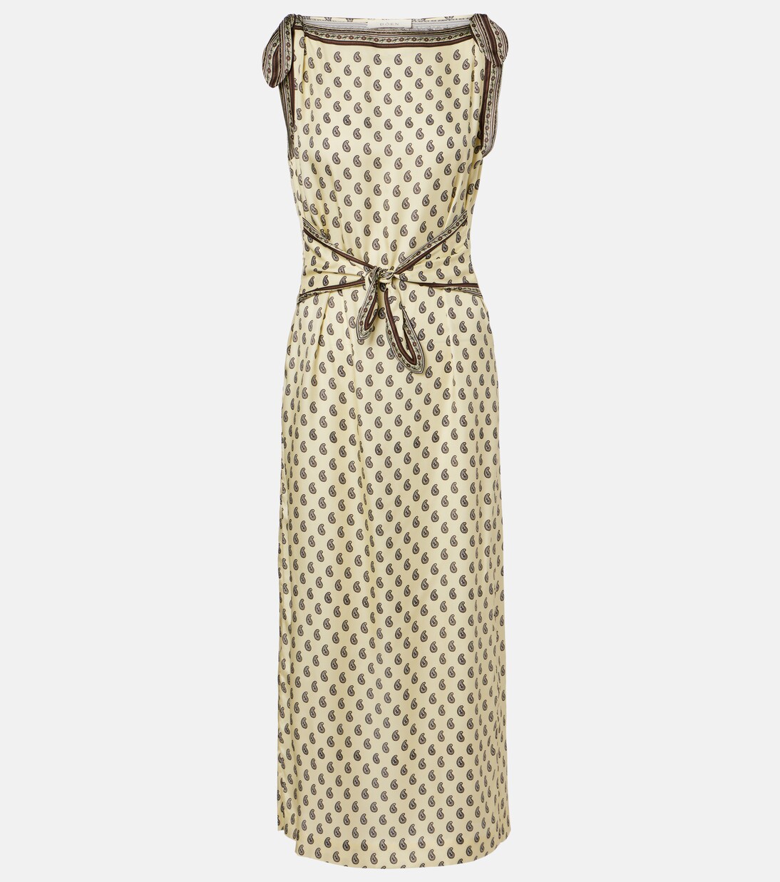 Amorette paisley silk-blend midi dress | Dôen