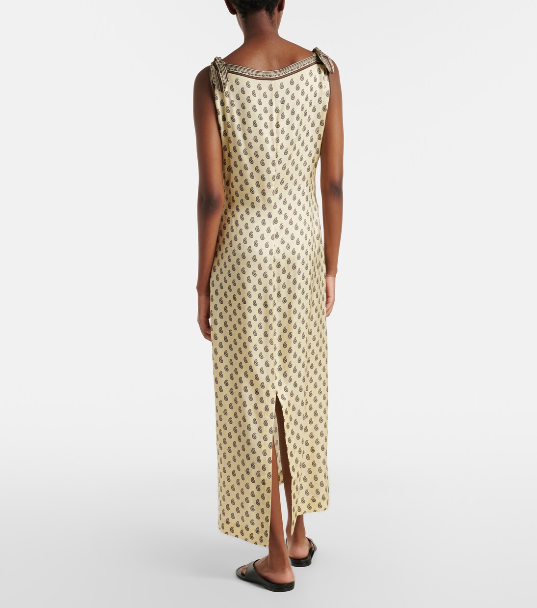 Amorette paisley silk-blend midi dress | Dôen