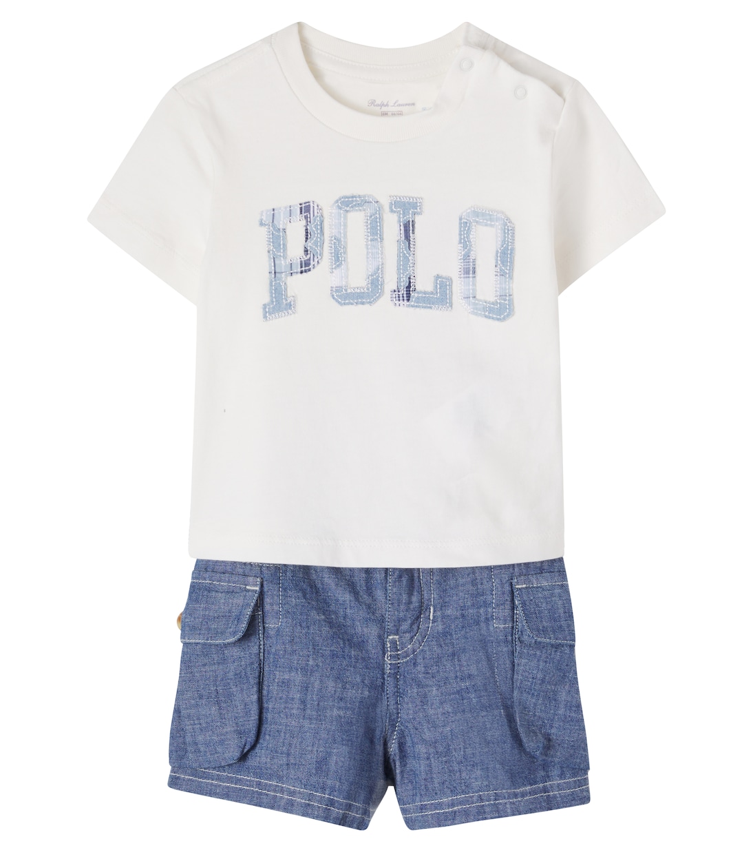 Baby logo T-shirt and shorts set  | Polo Ralph Lauren Kids