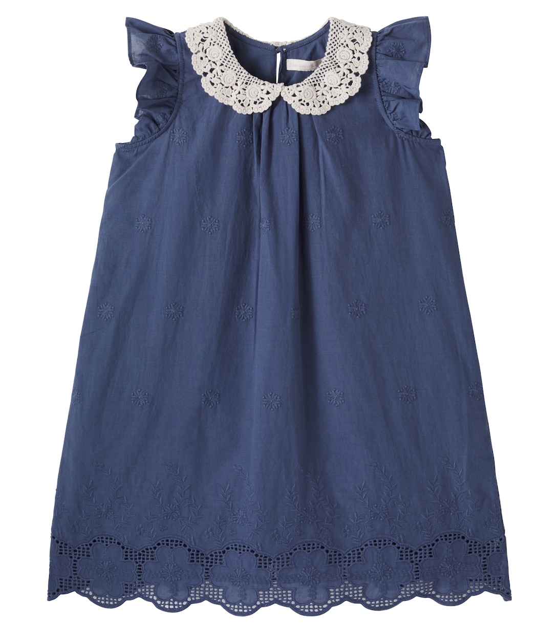 Kleid Antonella aus Baumwolle mit Spitze | C'era Una Volta