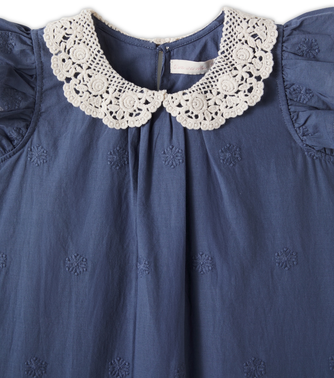 Kleid Antonella aus Baumwolle mit Spitze | C'era Una Volta